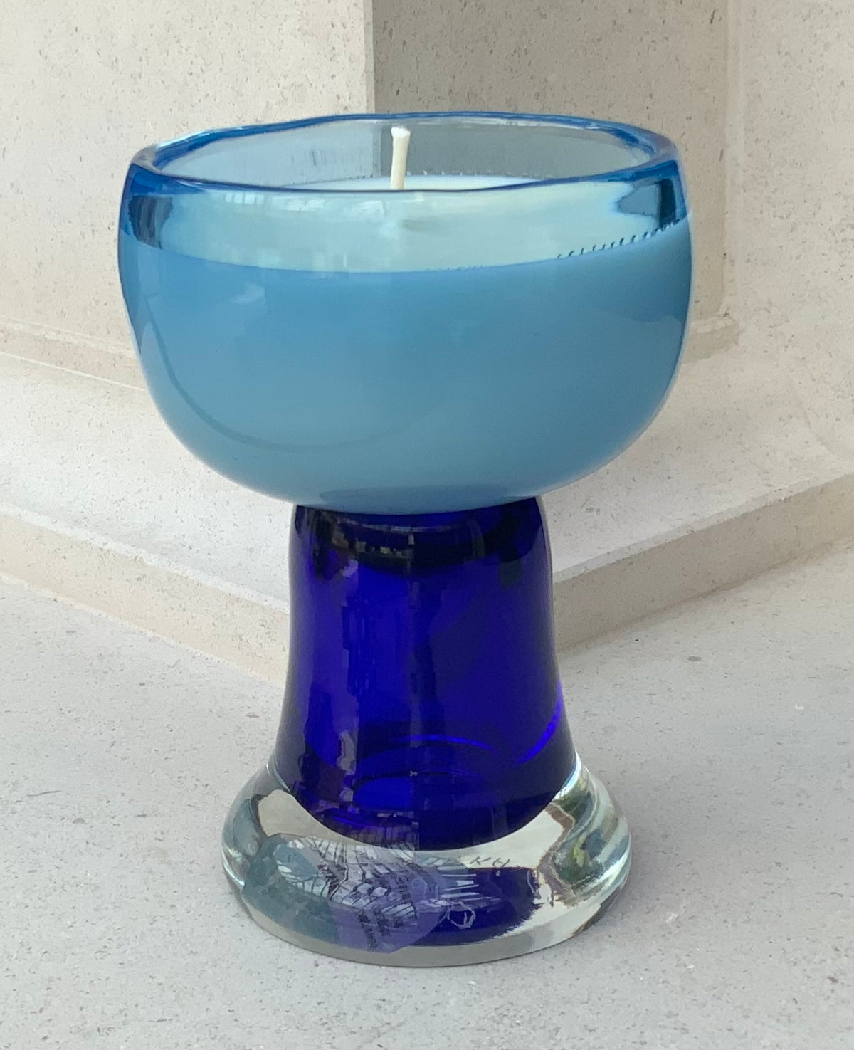 Swedish Blue Pillar Bowl